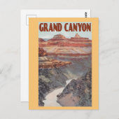 De Grand Canyon, de klassieke reisstijl Briefkaart (Voorkant / Achterkant)