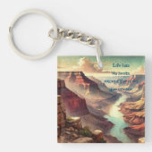 De Grand Canyon en Quote Sleutelhanger (Voorkant)
