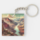 De Grand Canyon en Quote Sleutelhanger (Achterkant)