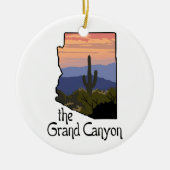 De Grand Canyon Keramisch Ornament (Voorkant)