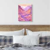 De Grand Canyon | National Park Waterverf Canvas Afdruk (Insitu (Slaapkamer))