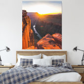 De Grand Canyon Sunrise Wall Art Canvas Afdruk (Insitu (Slaapkamer))