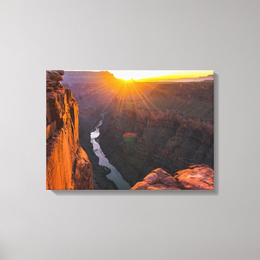 De Grand Canyon Sunrise Wall Art Canvas Afdruk (Voorkant)