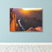 De Grand Canyon Sunrise Wall Art Canvas Afdruk (Insitu (Houten vloer))