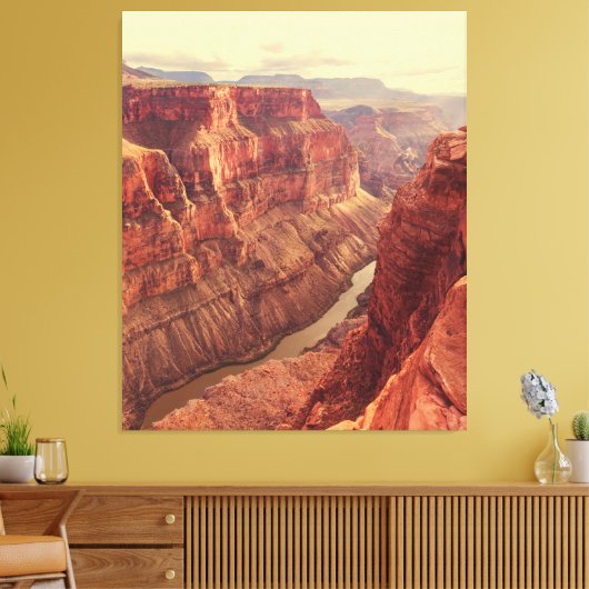 De Grand Canyon Uitzicht Wall Art Canvas Afdruk (Insitu (Woonkamer))
