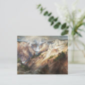 De Grand Canyon van de Yellowstone, Thomas Moran Briefkaart (Staand voorkant)