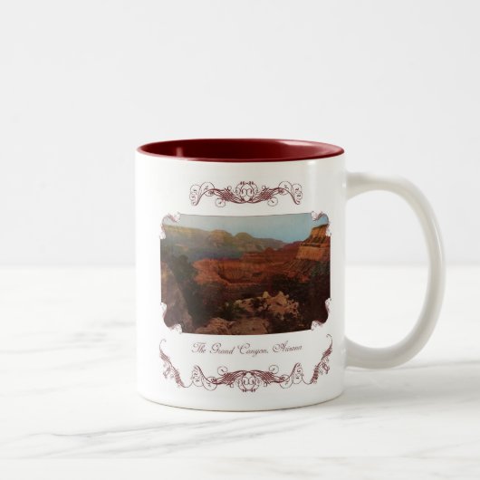 De Grand Canyon Victoriaans koffie Mok (Rechts)