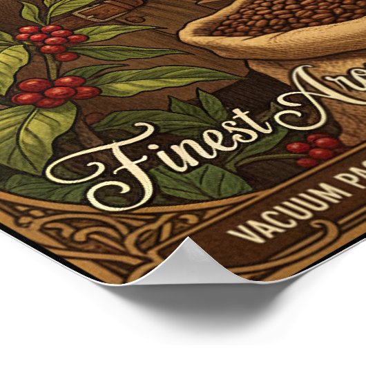 De Grand Cru Java Bliss Coffee Poster (Hoek)