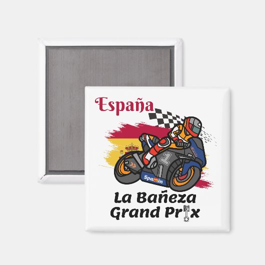 De Grand Prix-wegrace van La Bañeza Magneet (Voorkant / Achterkant)