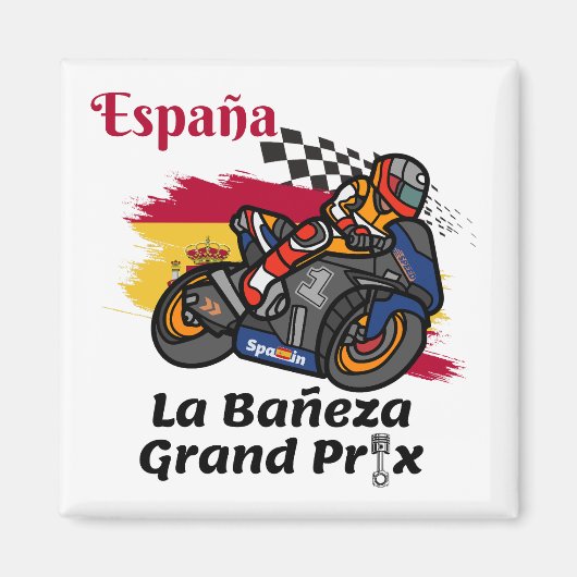 De Grand Prix-wegrace van La Bañeza Magneet (Voorkant)