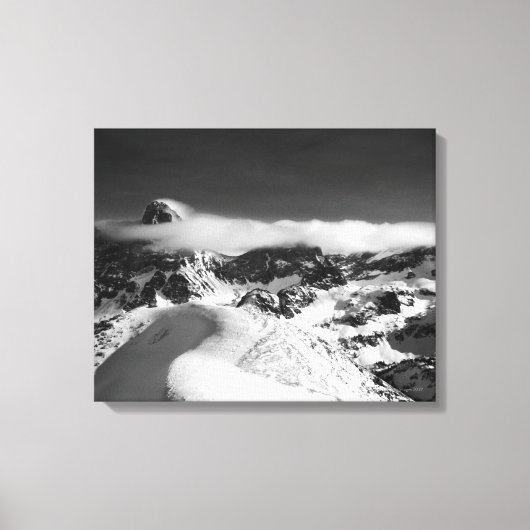 De Grand Teton en de kathedraalgroep als Canvas Afdruk (Voorkant)