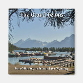 De Grand Tetons - 2 Inch Square Magnet (Voorkant)