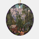 De Grand Tetons - Wyoming Victoriaans Ornament (Links)
