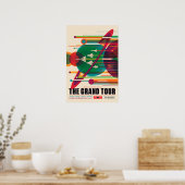 DE GRAND TOUR EENMAAL EEN LEVEN NASA-ruimtevaart Poster (Keuken)