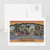 De Granite-stad - Grote lettercellen Briefkaart (Voorkant / Achterkant)