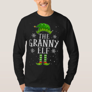 De Granny Elf Kerst Grappige Groep Familie Matchi T-shirt