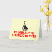 De grap van de atheïst kaart (Gele Bloem)