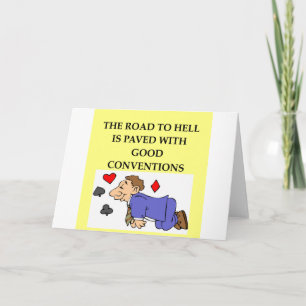 de grap van de brugspeler kaart