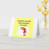 de grap van de brugspeler kaart (Gele Bloem)