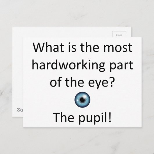 De Grap van de leerling Briefkaart (Voorkant / Achterkant)