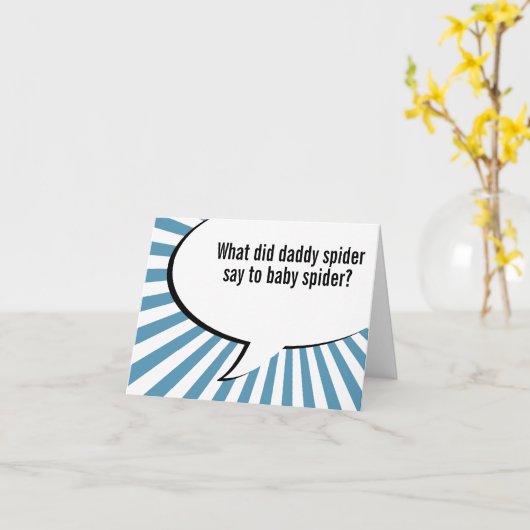 de grap van de papaspin kaart (Gele Bloem)