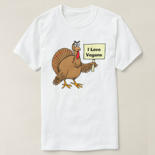 De Grap van de Veganist van de Humor van Turkije T-shirt
