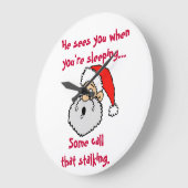 De Grap van Stalker van Kerstmis van de Kerstman Grote Klok (Hoek)