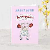 De grappige 40ste Kaart van de Verjaardag (Gele Bloem)