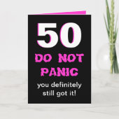 De grappige 50ste Kaart van de Verjaardag voor (Voorkant)