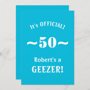 De grappige 50ste Uitnodiging van de Partij van de