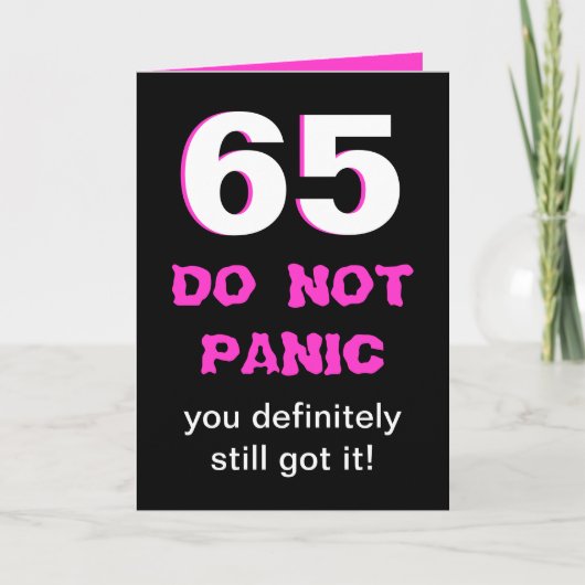 De grappige 65ste Kaart van de Verjaardag voor (Voorkant)