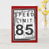 De grappige 85ste Kaart van de Maximum snelheid (Gele Bloem)