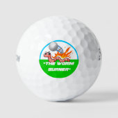 De grappige aangepaste Golfbal van de 'Worm Burner Golfballen (Voorkant)