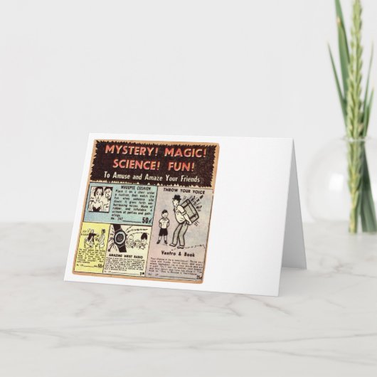 De grappige Advertentie van het Boek - Wenskaart Kaart (Voorkant)