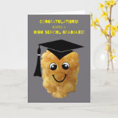 De grappige Afstuderen Congrats van de Middelbare Kaart (Gele Bloem)