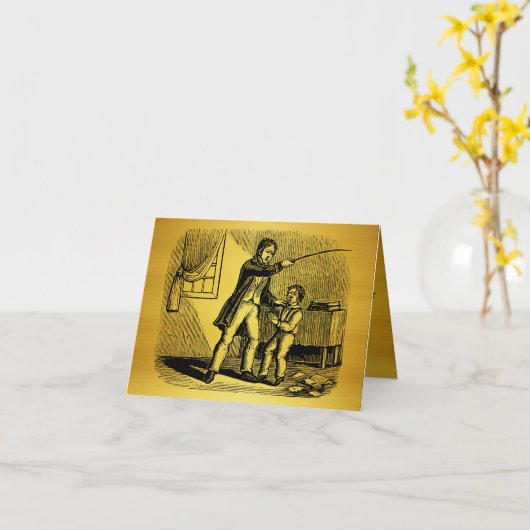 De grappige Alternatieve Slechte Kaart van de Papa (Gele Bloem)