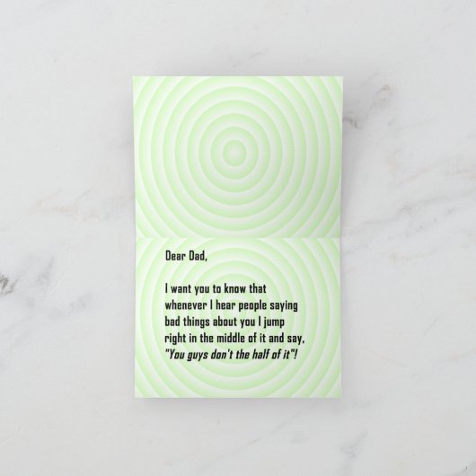 De grappige Alternatieve Slechte Kaart van de Papa (Binnen)