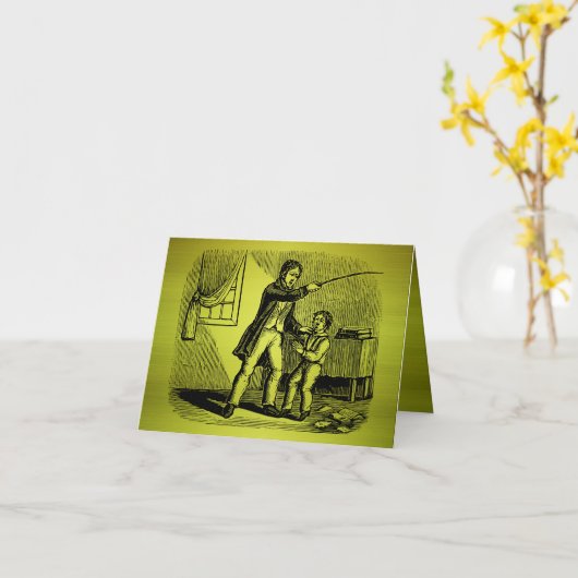 De grappige Alternatieve Slechte Kaart van de Papa (Gele Bloem)