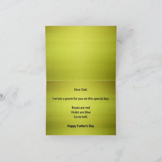 De grappige Alternatieve Slechte Kaart van de Papa (Binnen)