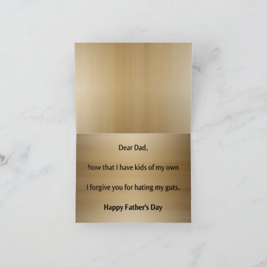 De grappige Alternatieve Slechte Kaart van de Papa (Binnen)