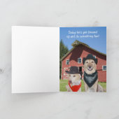 De grappige Amerikaanse Gotische Verjaardag van de Kaart (Binnen)