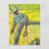 De Grappige Badminton Bug Collage Briefkaart (Voorkant)