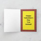 De grappige Blauwe Coyote van Valentijn Don Juan Feestdagen Kaart (Binnen)