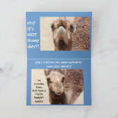 De grappige (blauwe) Kaart van Pasen van de Dag (Binnen)