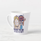 De grappige bride dat alles onder controle is latte mok (Linkerhoek)