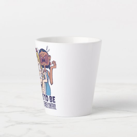 De grappige bride dat alles onder controle is latte mok (Voorkant)