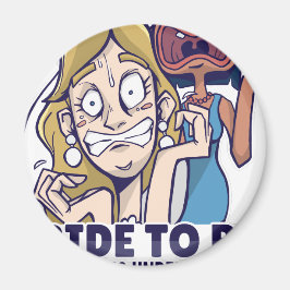 De grappige bride dat alles onder controle is magneet