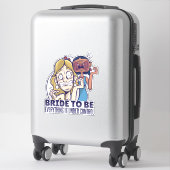 De grappige bride dat alles onder controle is sticker (Koffer)