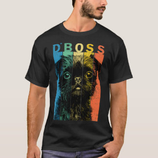 De Grappige Brusselse Griffon Boss Mam Pap Hondenl T-shirt