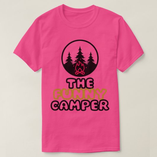 de grappige camper grappige camping citeert t-shirt (Design voorkant)